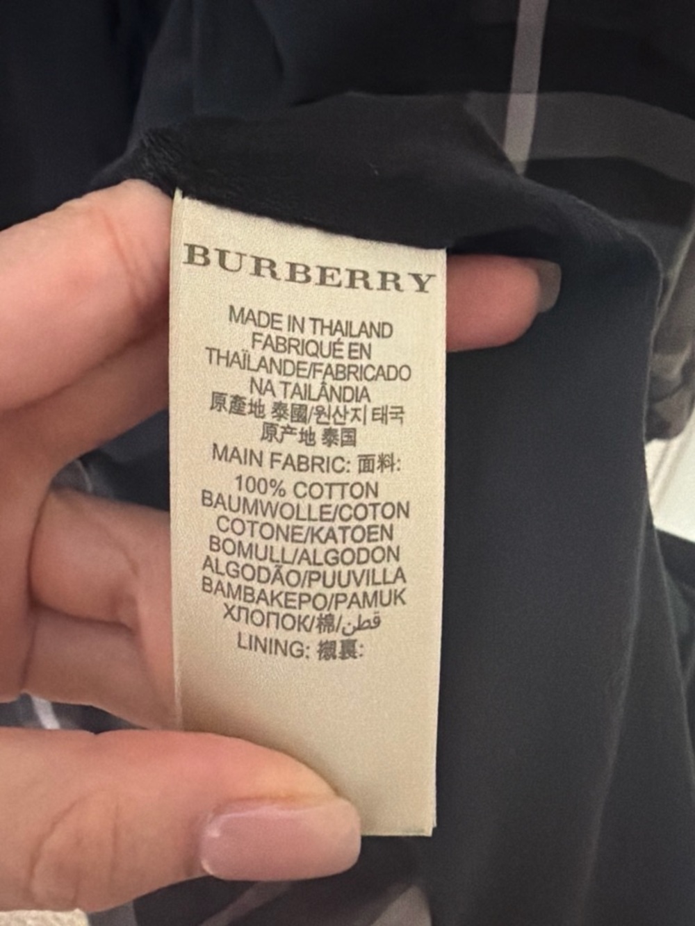 Burberry Men's Plaid Trench Coat - Black & Brown - Picture 6 of 6